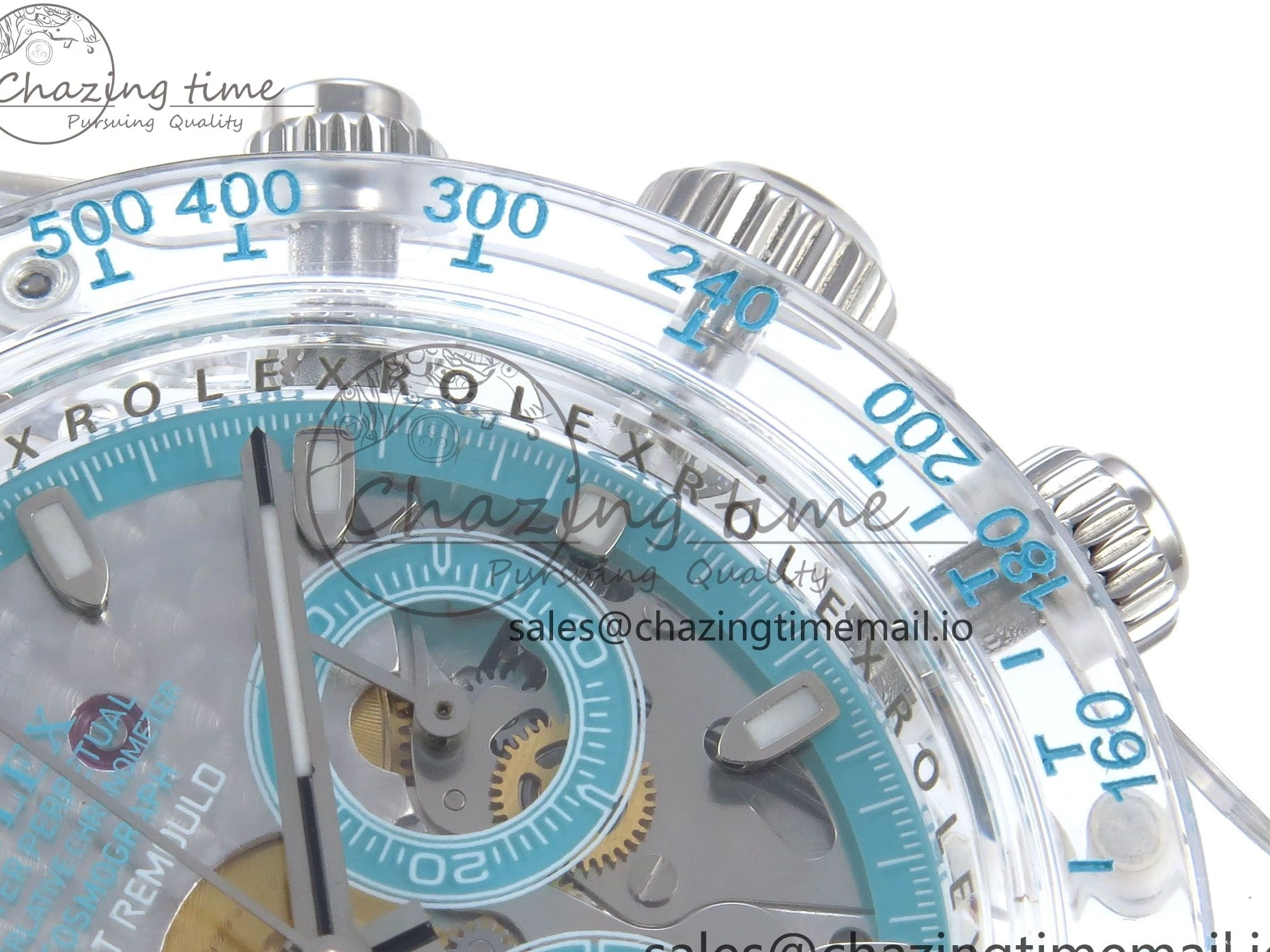 0131 Sophisticated Daytona AET Remould N6F 1:1 Best Edition Blue Dial on Rubber Strap SA 917